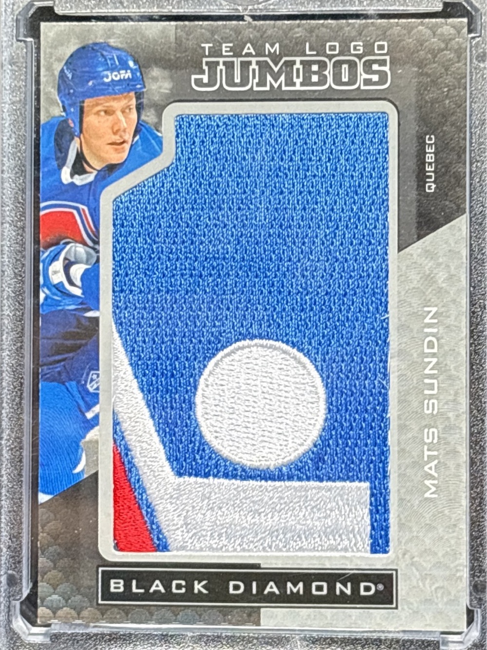 Upper Deck Black Diamond Team Logo Jumbos Patch Card - Mats Sundin